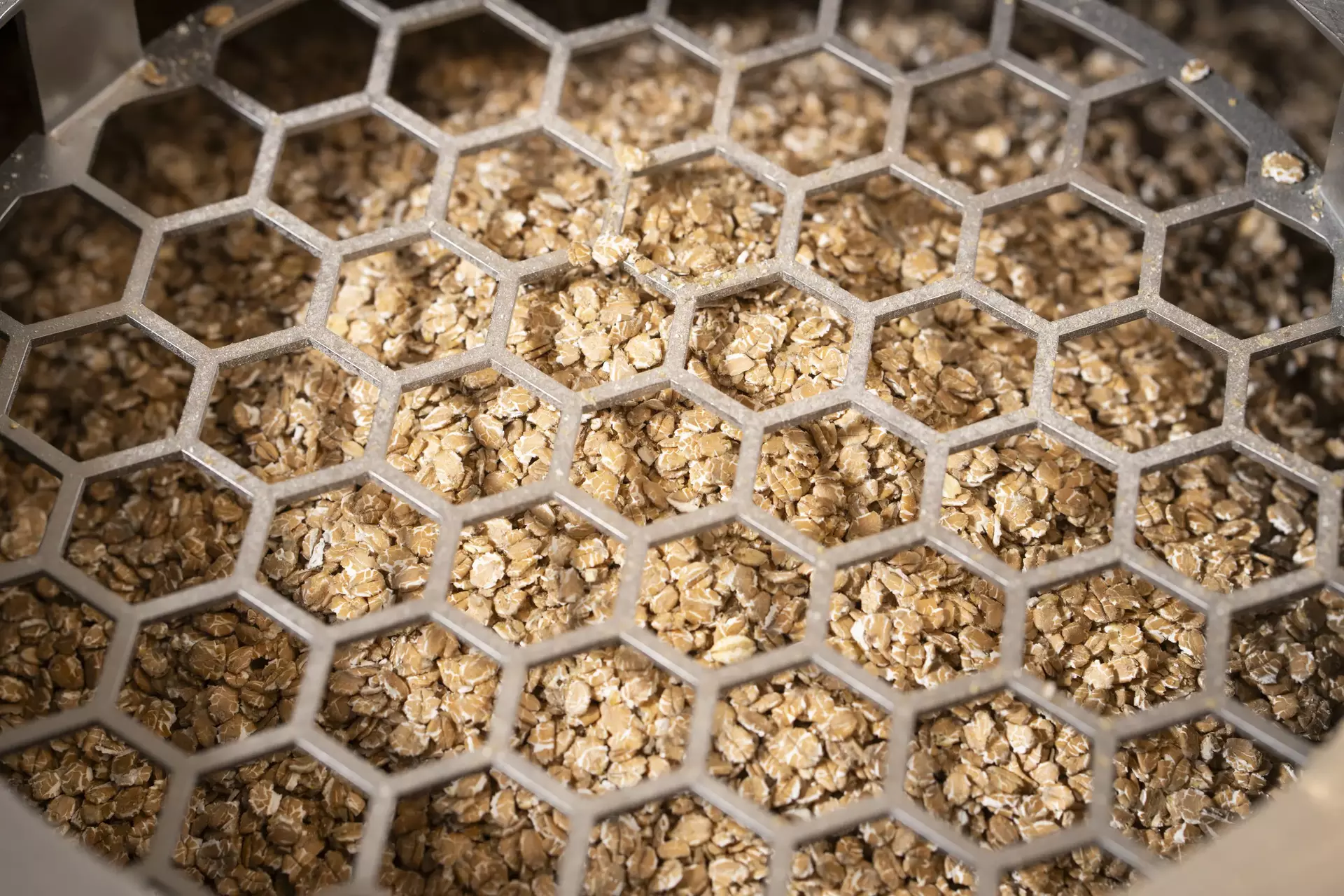 Haferflocken in der Rohstoff-Zugabe